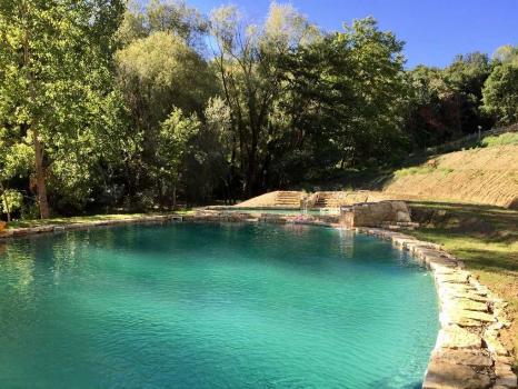 Биобассейн и природное озеро