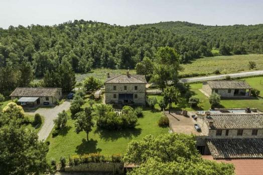 Parasztház, kilátással Umbria dombjaira