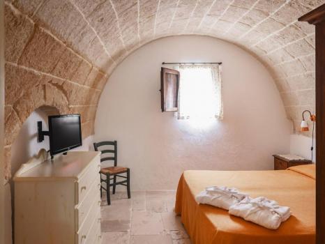 Værelser i masseria i Murgia-området